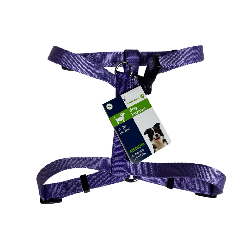 NWT Pets Supplies plus purple medium sized dog harness for dogs up to 50Lbs